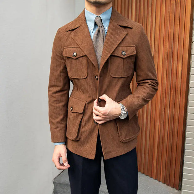Elegante Cordjacke mit Taschen – Julien