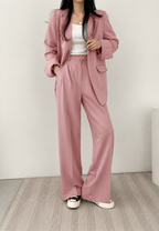 Zweiteiliges Damen-Set aus Blazer und gerader Hose – Athena