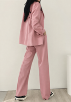 Zweiteiliges Damen-Set aus Blazer und gerader Hose – Athena
