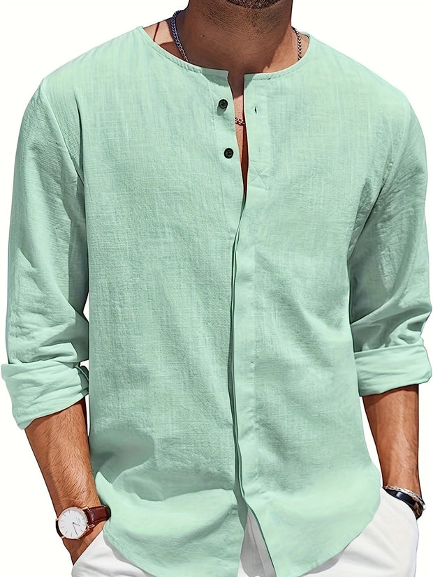 Leon - Chemise de plage décontractée pour hommes aérée et stylée