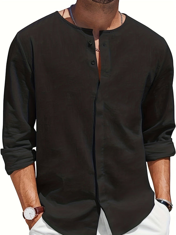 Leon - Chemise de plage décontractée pour hommes aérée et stylée