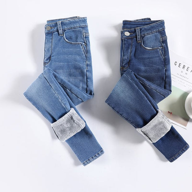 Damen-Thermohose mit Denim-Effekt - Davianne