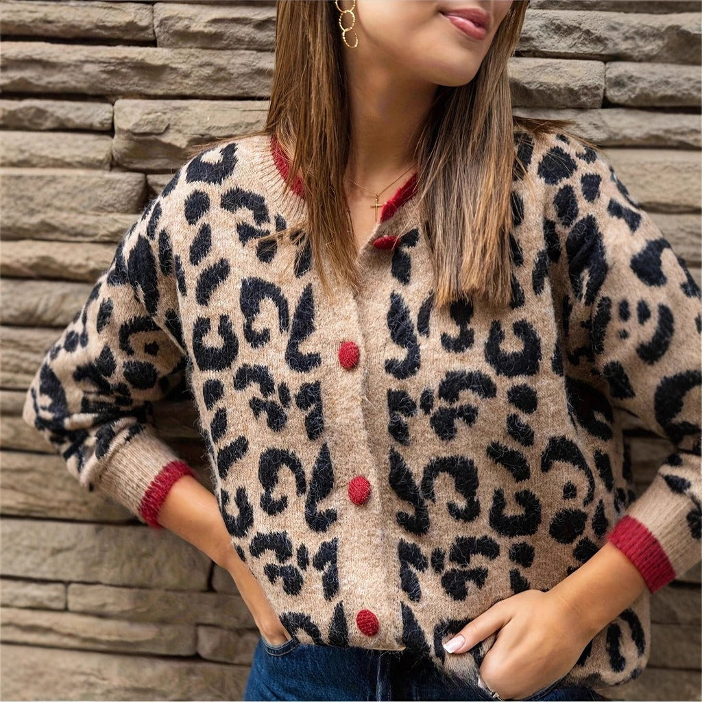 Bedruckte Strickjacke für Frauen - Maelen