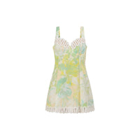 Robe d'été courte et fleurie en dentelle pour femmes - Elfriede