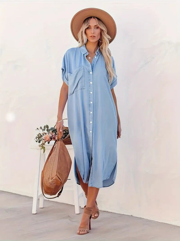 Leonie - Robe en surhim avec poches fixes