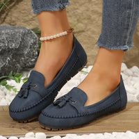 Mocassins plats antidérapants pour femmes avec nœud - Martina