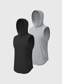 T-shirt sans manches à capuche