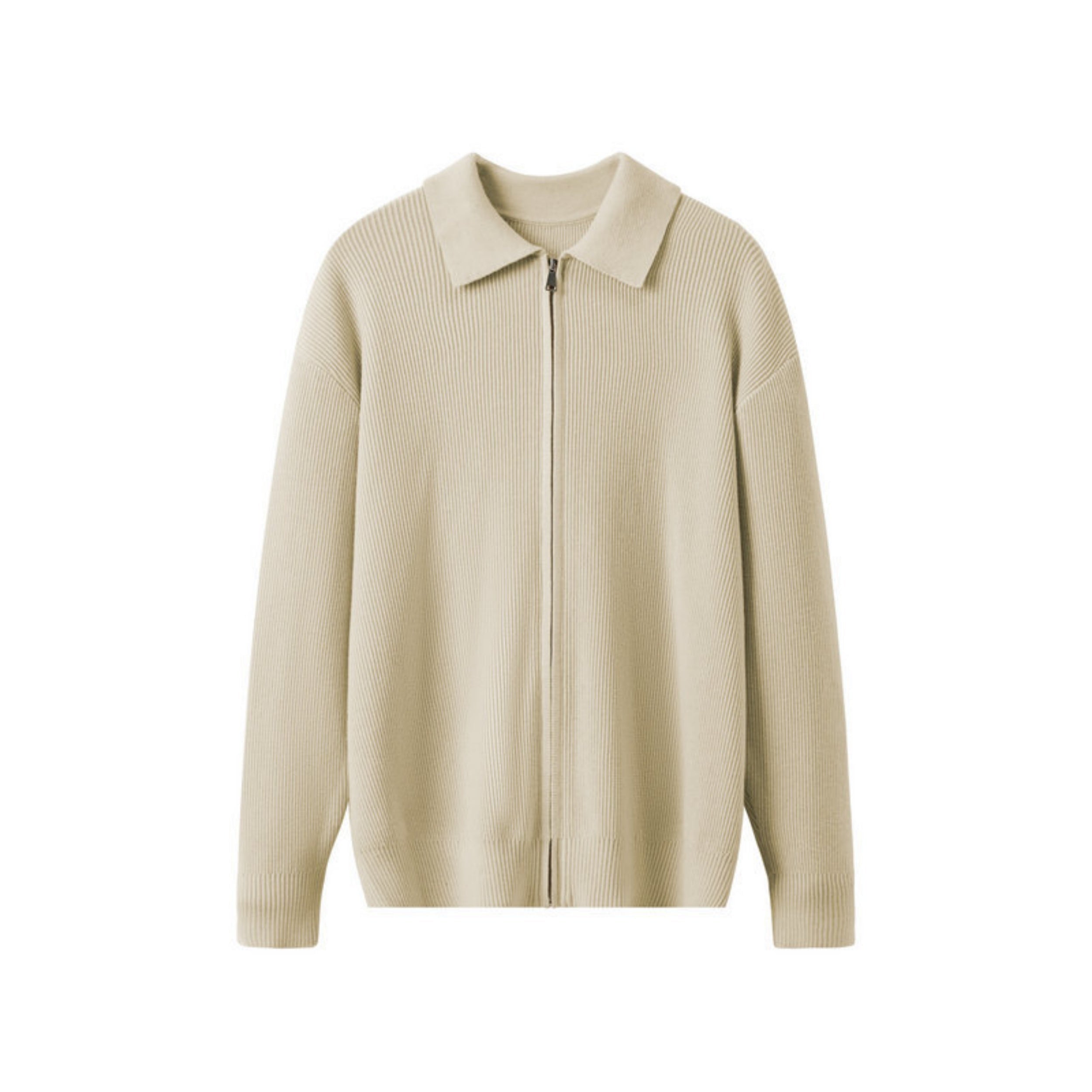 Herrenstrickjacke mit Kragen - Franco