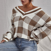 Damen Strickpullover V-Ausschnitt - Clara
