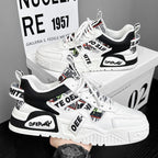 Herren-Turnschuhe mit dicken Sohlen und urbanem Grafikdesign - Axel