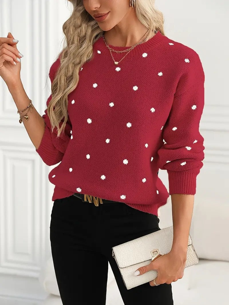 Jacquard-Strickpullover für Frauen - Briska