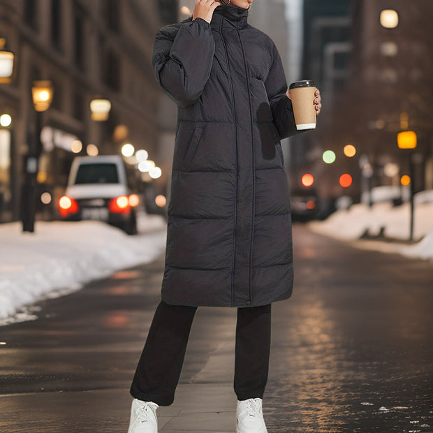 Manteau hiver avec col haut