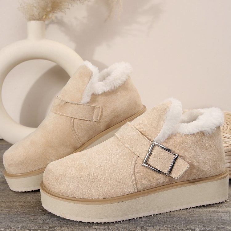 Damen Winterstiefel mit dekorativer Schnalle - Lianova