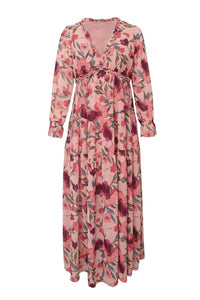 Aloisa Robe maxi imprimée avec décolleté en V