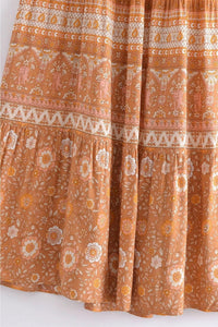 Romy Robe maxi plissée