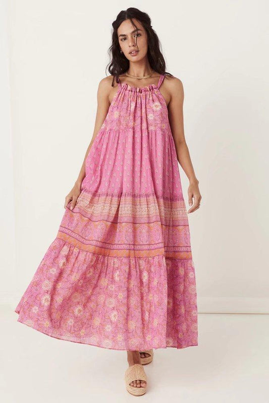 Romy Robe maxi plissée