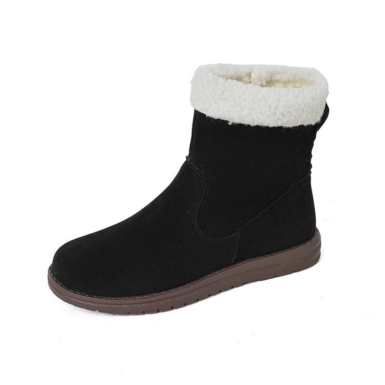 Warme Damenstiefel in Wildlederoptik - Maerise