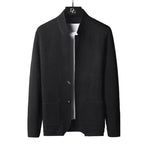Herrenstrickjacke mit Mao-Kragen - Karl