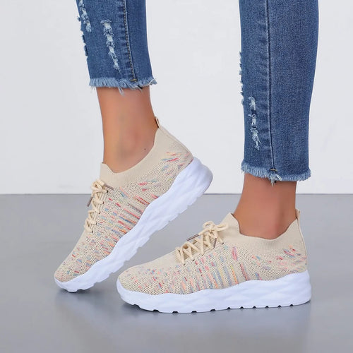 Atmungsaktive Damen-Turnschuhe aus Stoff mit sportlicher Sohle - Eloísa