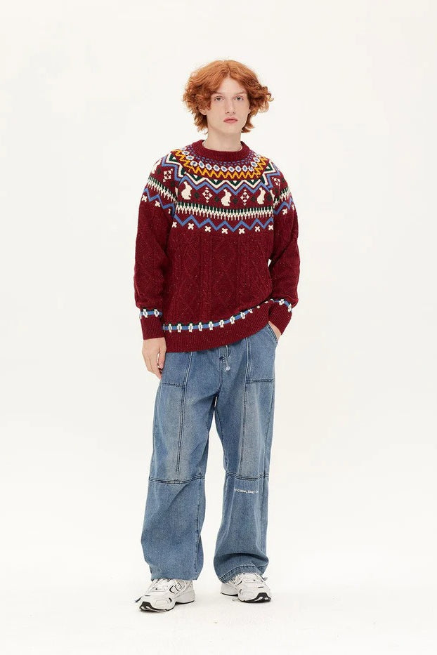 Vintage-Strickpullover für Frauen - Elorie
