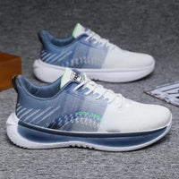 Baskets homme à semelle dégradée bleue et blanche - Orion
