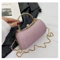 Sac de soirée pour femme avec détails brillants et poignée ornée de bijoux - Dhalia