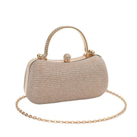 Sac de soirée pour femme avec détails brillants et poignée ornée de bijoux - Dhalia
