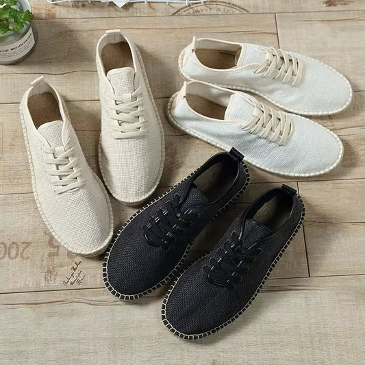 Espadrilles en lin respirantes pour hommes, style décontracté - Mauro