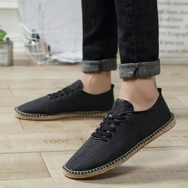 Espadrilles en lin respirantes pour hommes, style décontracté - Mauro