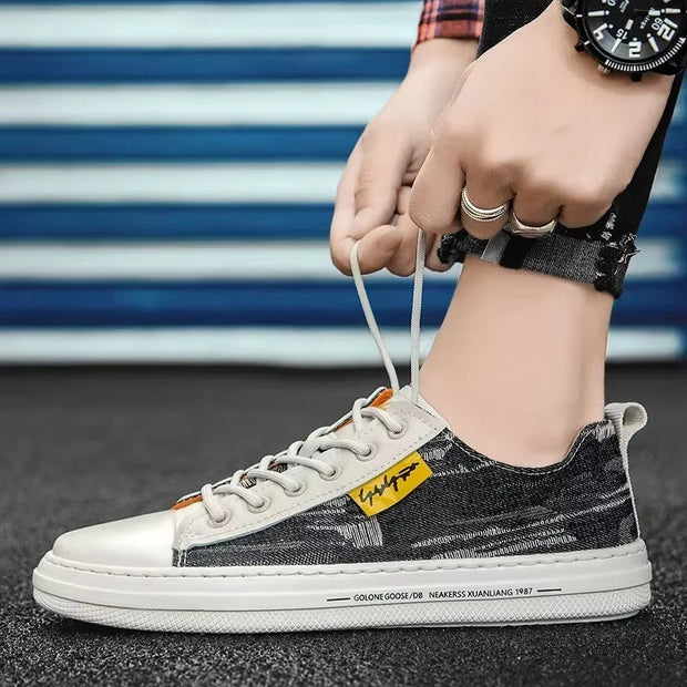 Baskets en denim résistantes pour hommes, style décontracté - Bruno