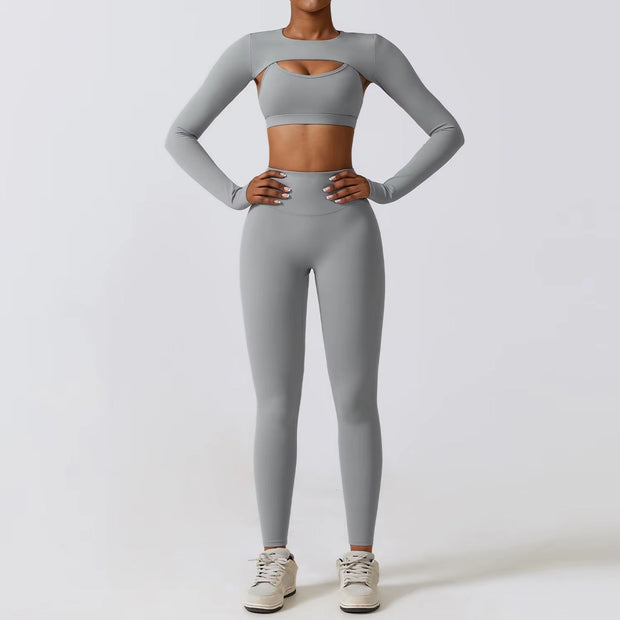 Ensemble de sport compressif en lycra pour femmes - Amanda