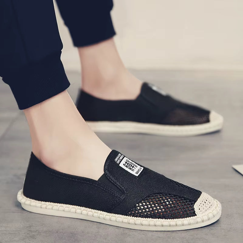 Mocassins en toile respirante style espadrille pour hommes - Julián
