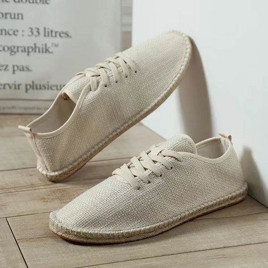 Espadrilles en lin respirantes pour hommes, style décontracté - Mauro