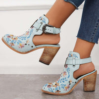 Nina - Chaussures Broderie Florale