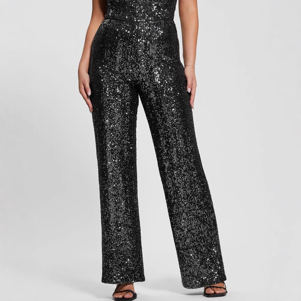 Asymmetrischer Pailletten-Jumpsuit für Damen - Narevia