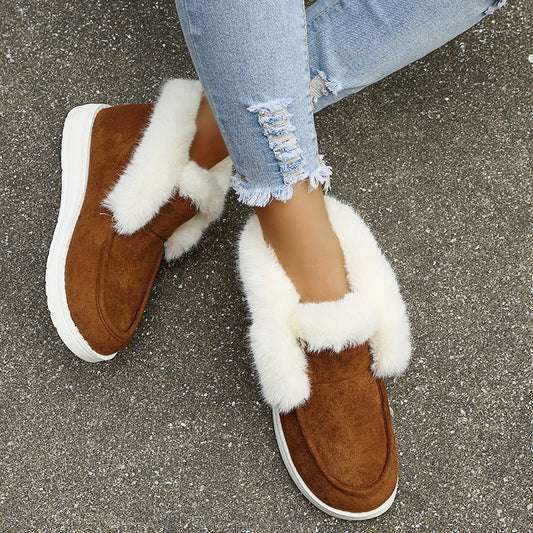 Nissa - Chaussures D'hiver Chaudes en Daim