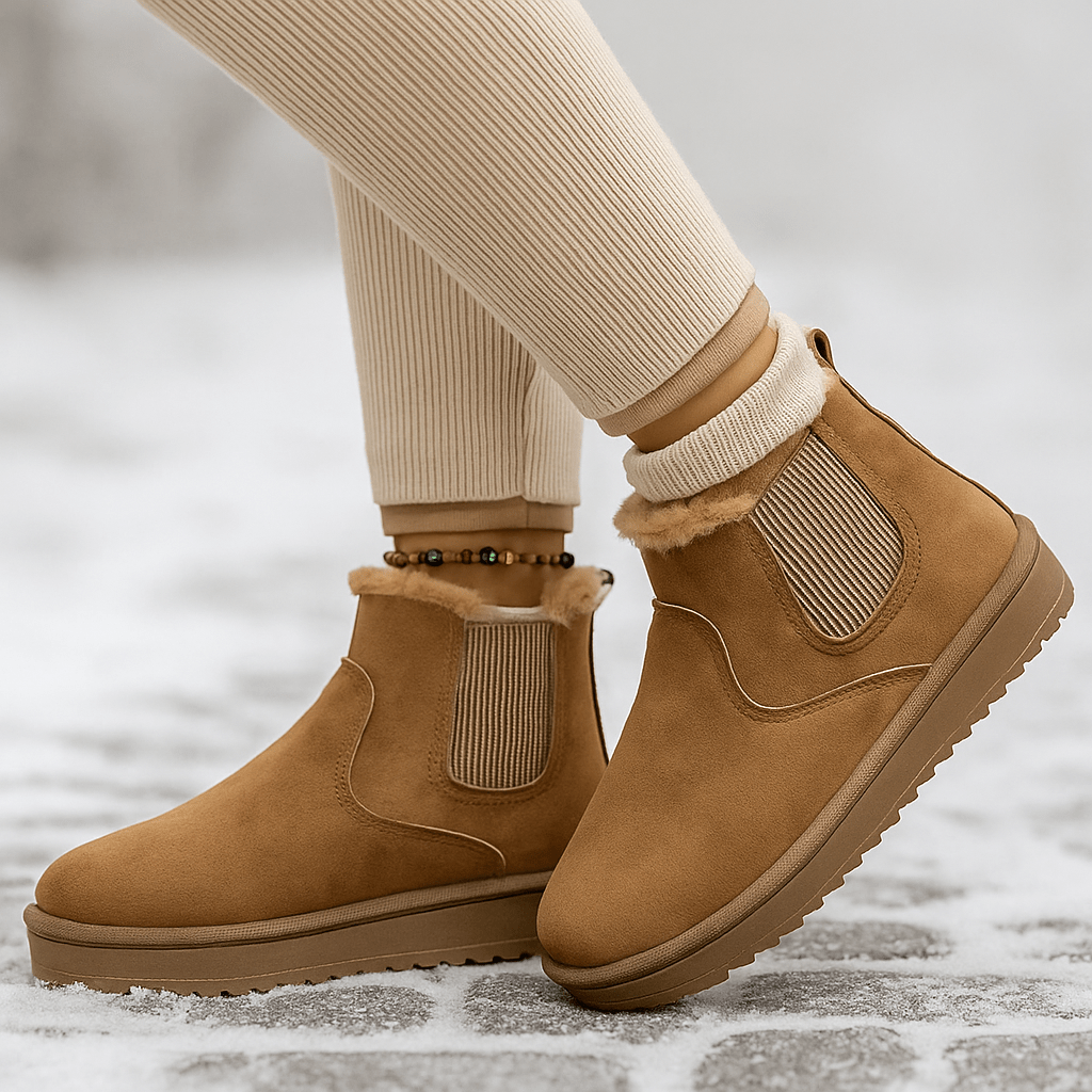 Chelsea-Stiefeletten mit gebürsteter Innenseite - Maelis