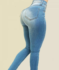 Jasmin - ComfyChic Jeans skinny taille haute pour l'hiver