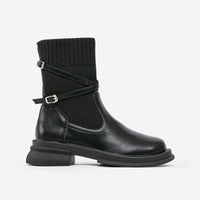 Bottines Sereny avec détails à lanières
