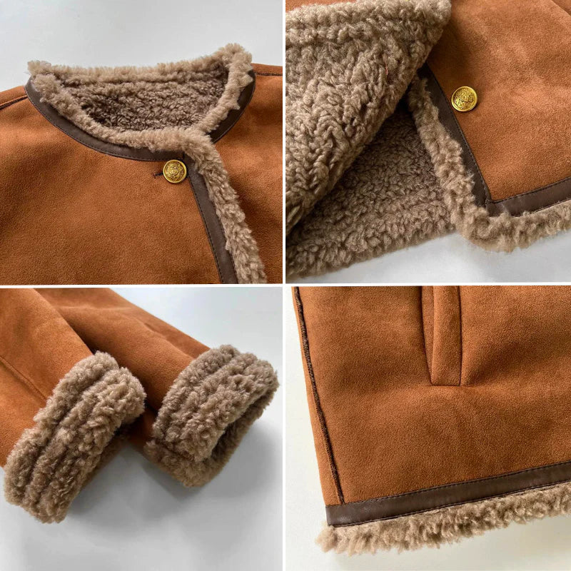 Wildlederjacke mit Fleecefutter - Alvra