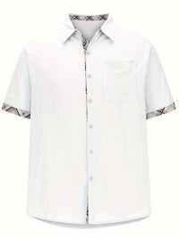 Michael - Chemise traditionnelle élégante avec impression graphique à carreaux