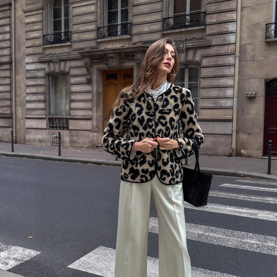 Jacke mit Leopardenmuster für Frauen - Narelle