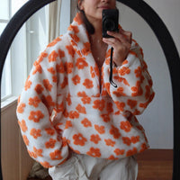 Sweat-shirt polaire pour femmes avec grande poche - Liora