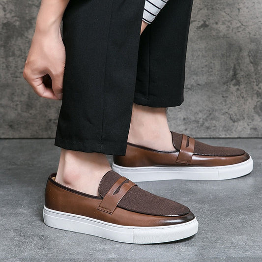 Mocassins décontractés en cuir marron pour hommes - Camden