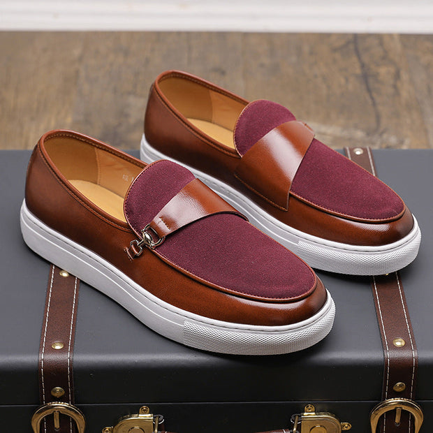 Hommes Slip-on Chaussures en cuir Casual - Jonas
