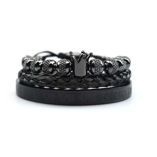 Bracelet homme Couronne impériale style romain - Magnus