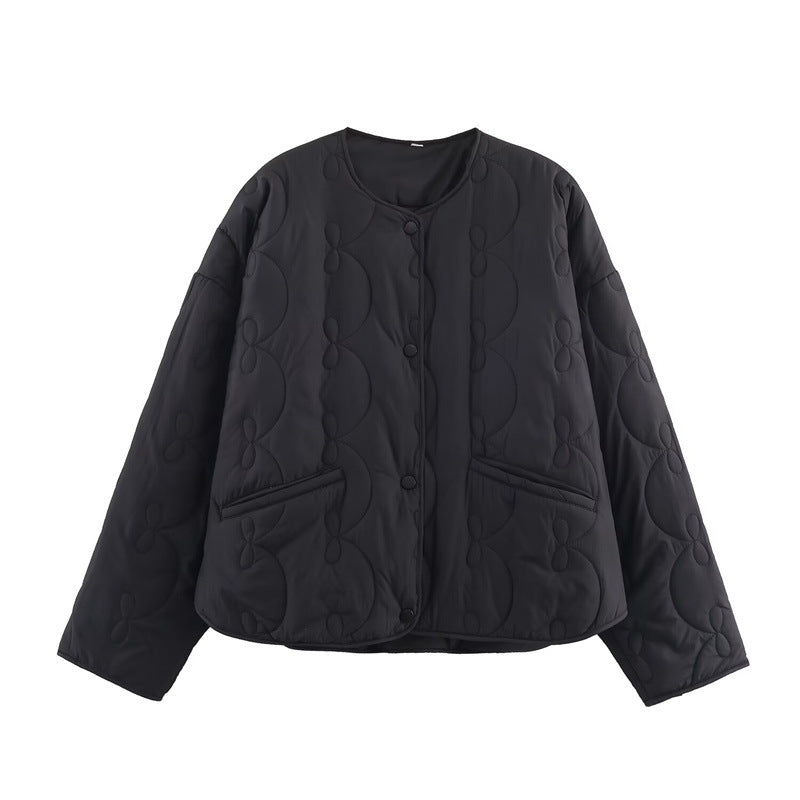 Gesteppte Jacke mit Schleifenmuster - Maeren
