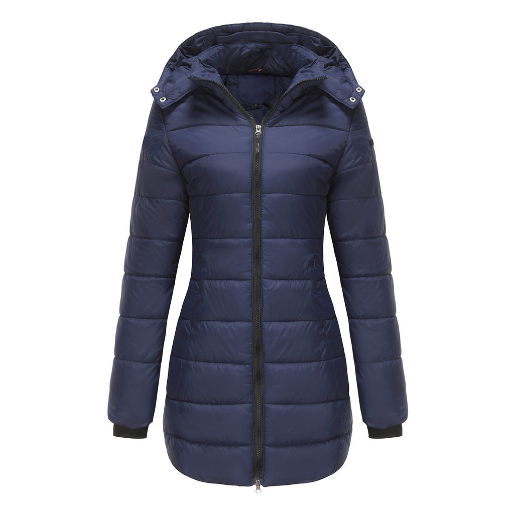 Lange Damenjacke mit Kapuze - Naelle