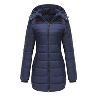 Veste longue à capuche pour femme - Naelle