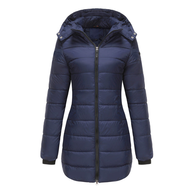 Veste longue à capuche pour femme - Naelle